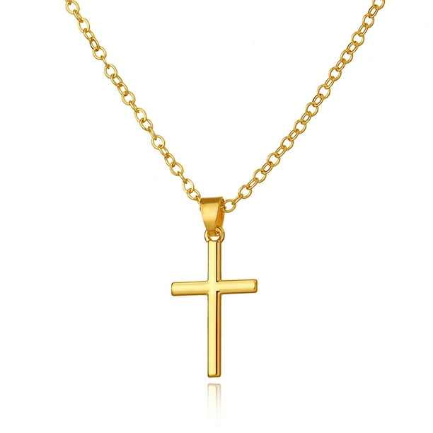 Pearl Jesus Cross Alloy Chain Choker Collar Necklace Pendant Women Jewelry Gift